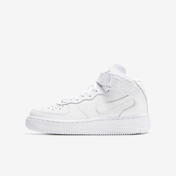 Nike Air Force 1 Mid 06 - Nagyobb Gyerek Utcai Cipő - Fehér/Fehér